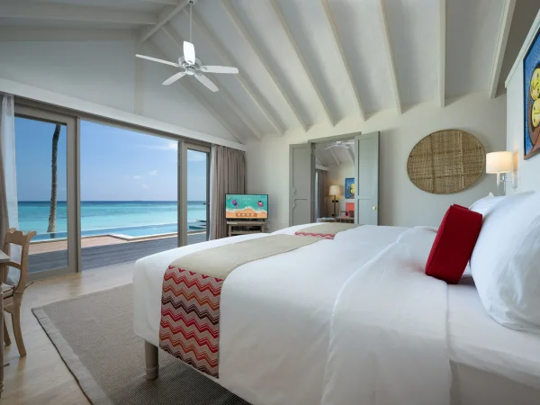 Two Bedroom Family Beach Pool Villa -Bedroom - Cora Cora Resort Maldives