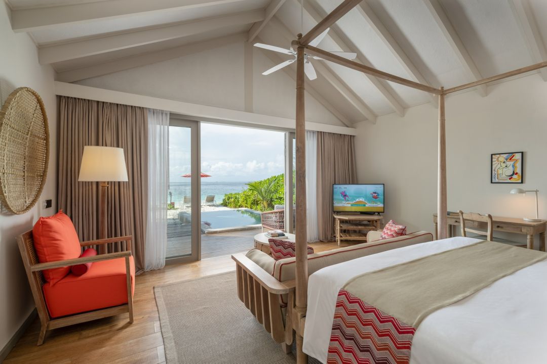 Beach Pool Villa - Bedroom - Cora Cora Resort Maldives