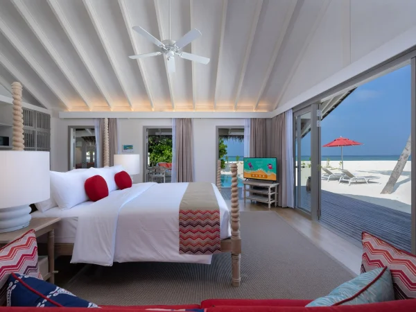 Beach Pool Suite - Bedroom - Cora Cora Resort Maldives