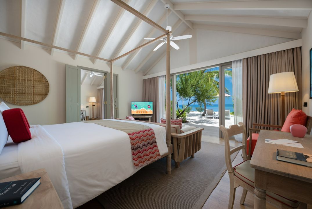 Two Bedroom Family Beach Villa - bedroom - Cora Cora Resort Maldives