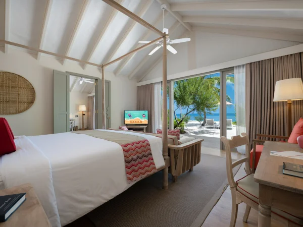 Two Bedroom Family Beach Villa - bedroom - Cora Cora Resort Maldives
