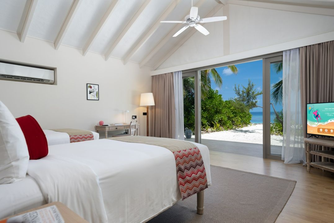 Two Bedroom Family Beach Villa - Bedroom - Cora Cora Resort Maldives