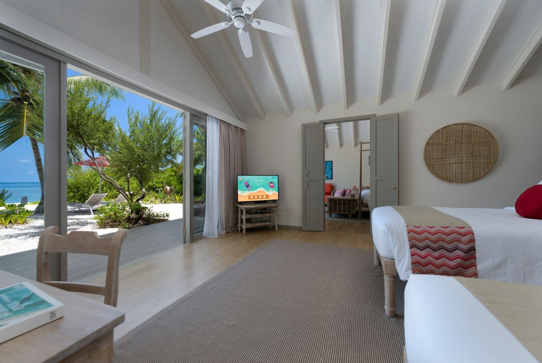 Two Bedroom Family Beach Villa - Twin beds - Cora Cora Resort Maldives