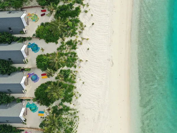 Haruge Beach Villa with Private Pool aerial view