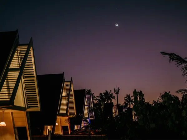 Haruge Beach Villa with Private Pool Exterior night