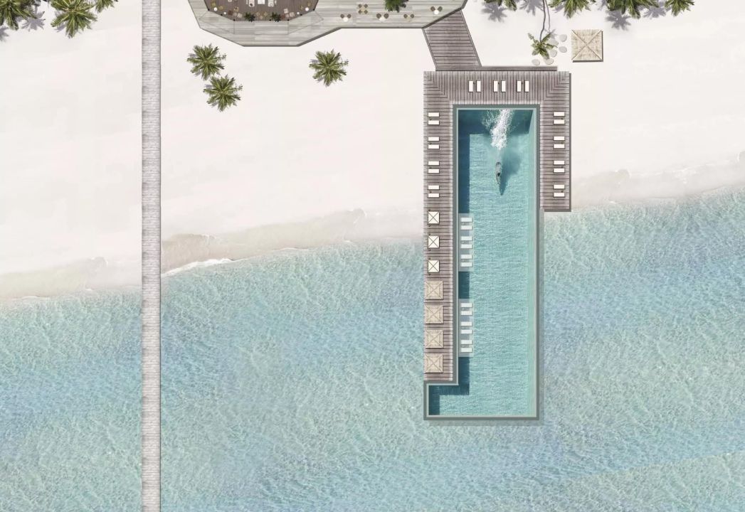 Villa Haven Maldives - Main Pool - Aerial