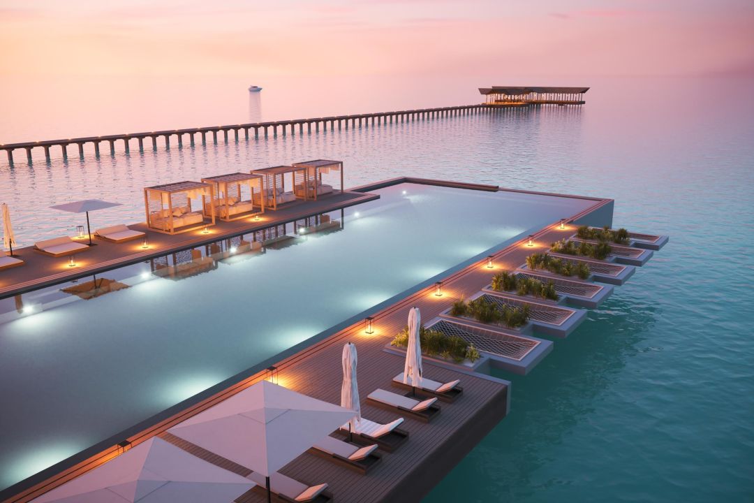 Villa Haven Maldives - Main Pool - Aerial