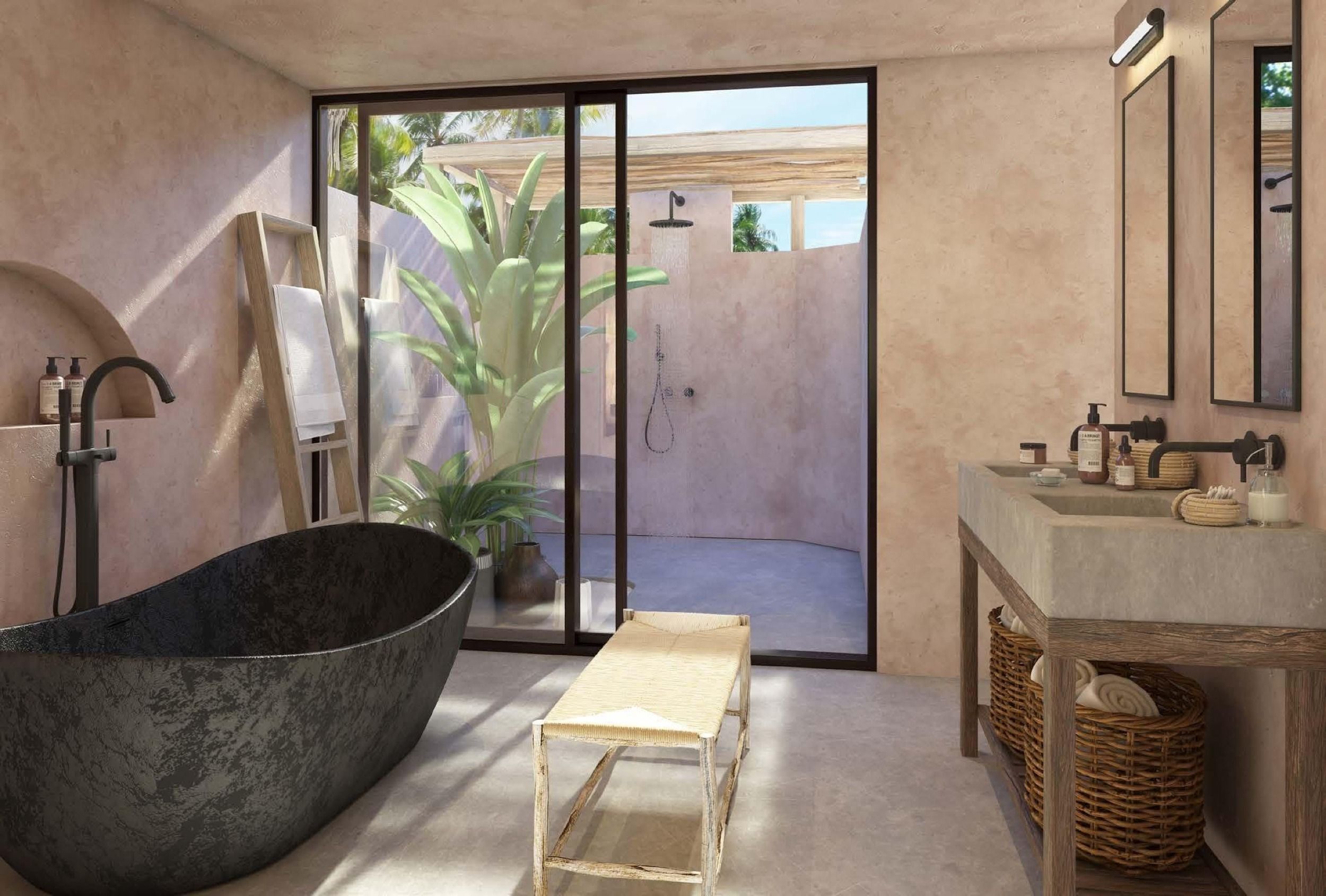 Deluxe Beach Pool Villa - Bathroom - Villa Haven Resort Maldives