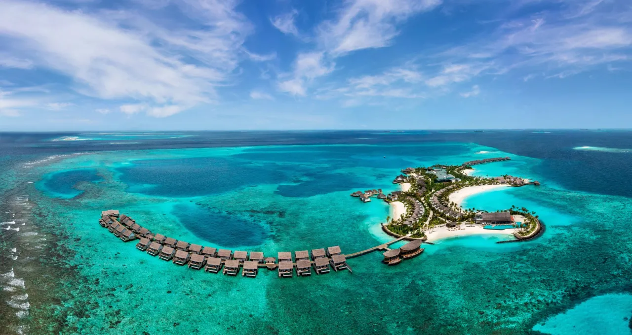 Hilton Maldives Amingiri Areal View