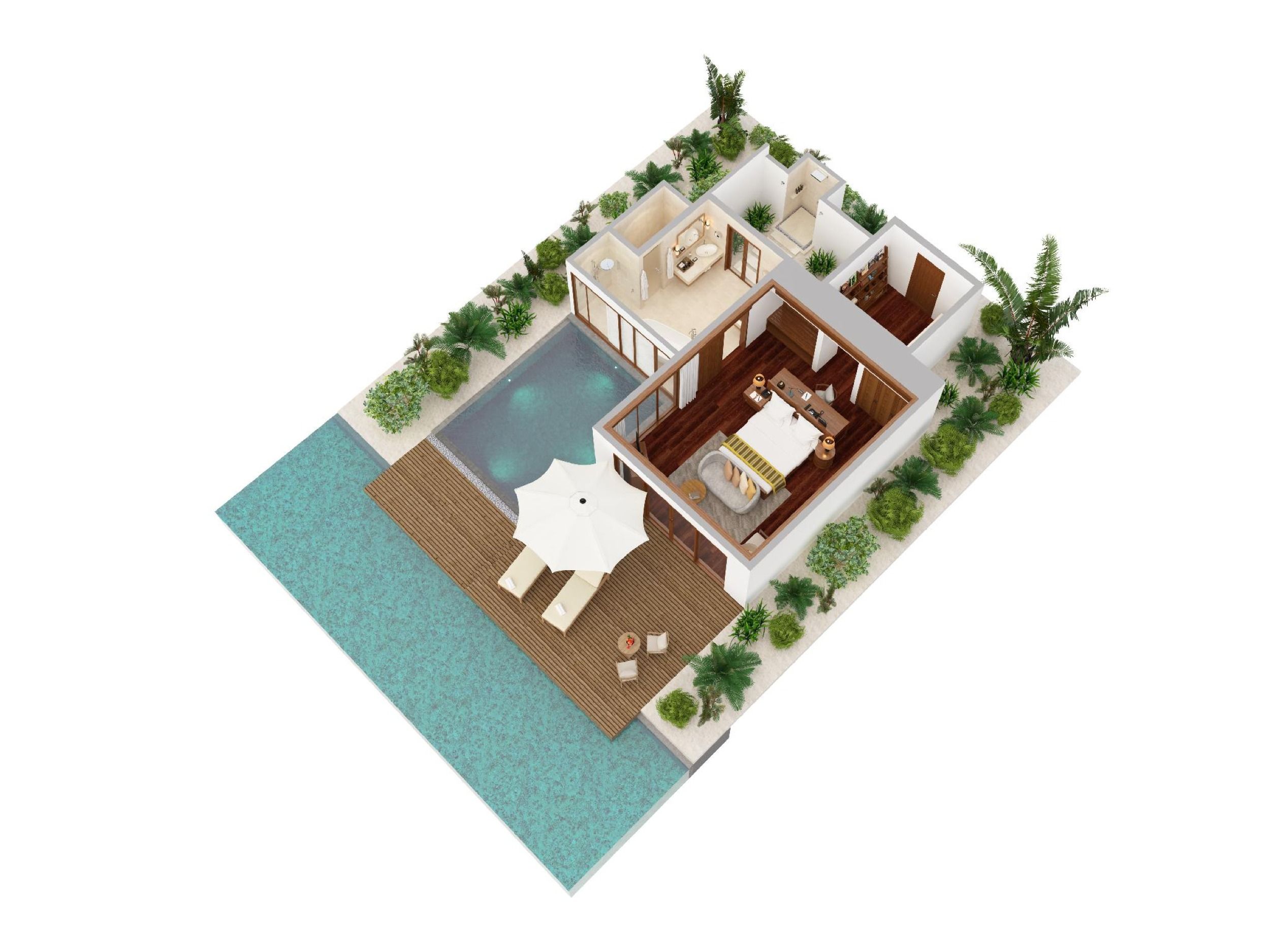 Anantara Veli - Ocean Pool Villa - Floor Plan