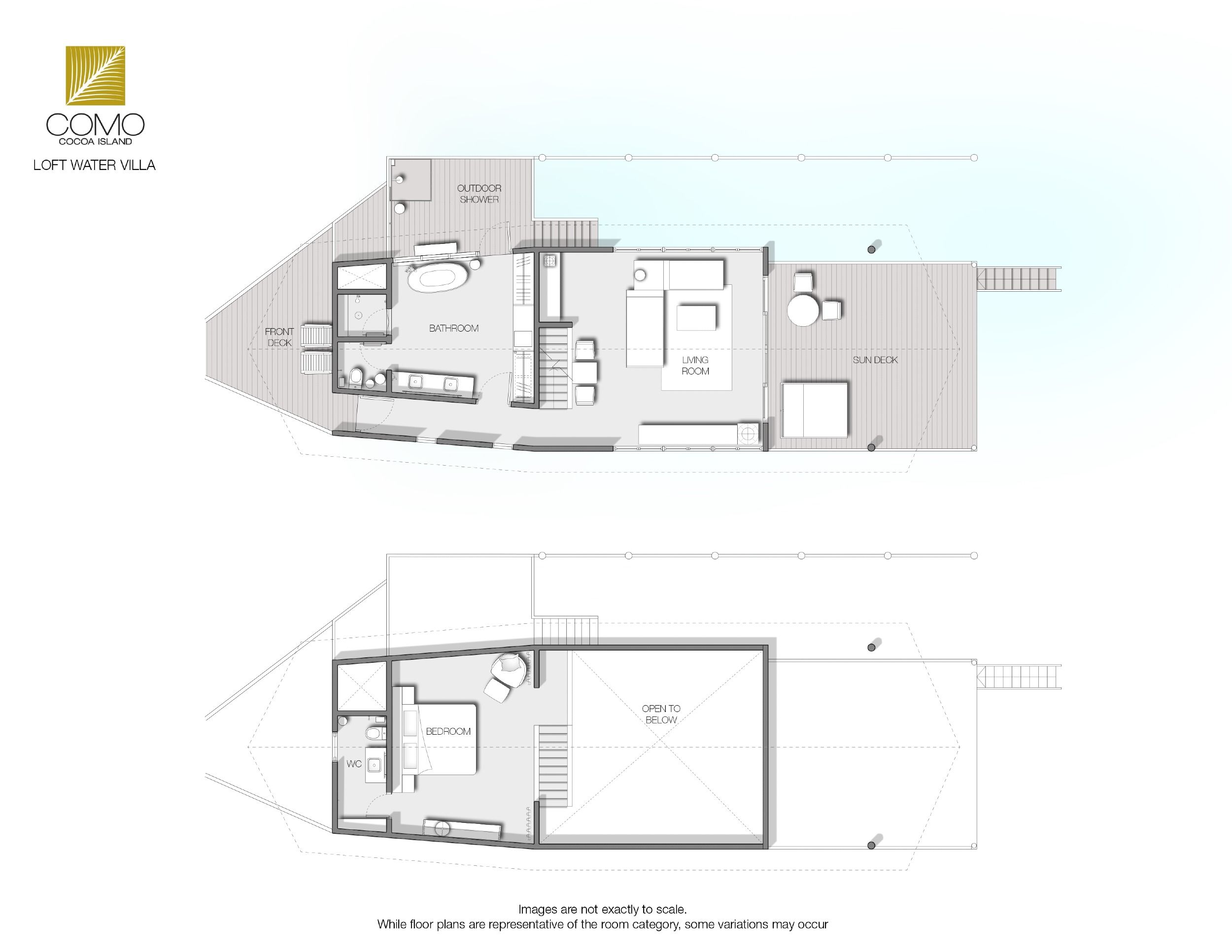 Como Cocoa Island - Loft Water Villa - Floor Plan