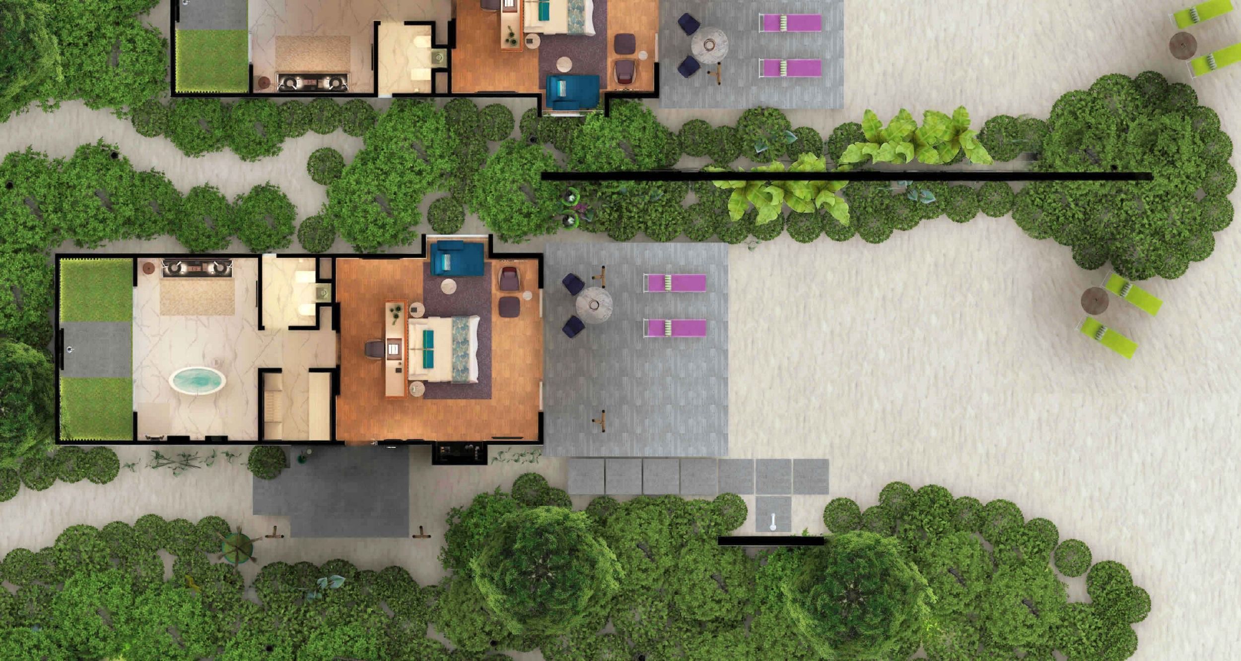 Emerald Maldives Resort - Beach Villa - Floor Plan