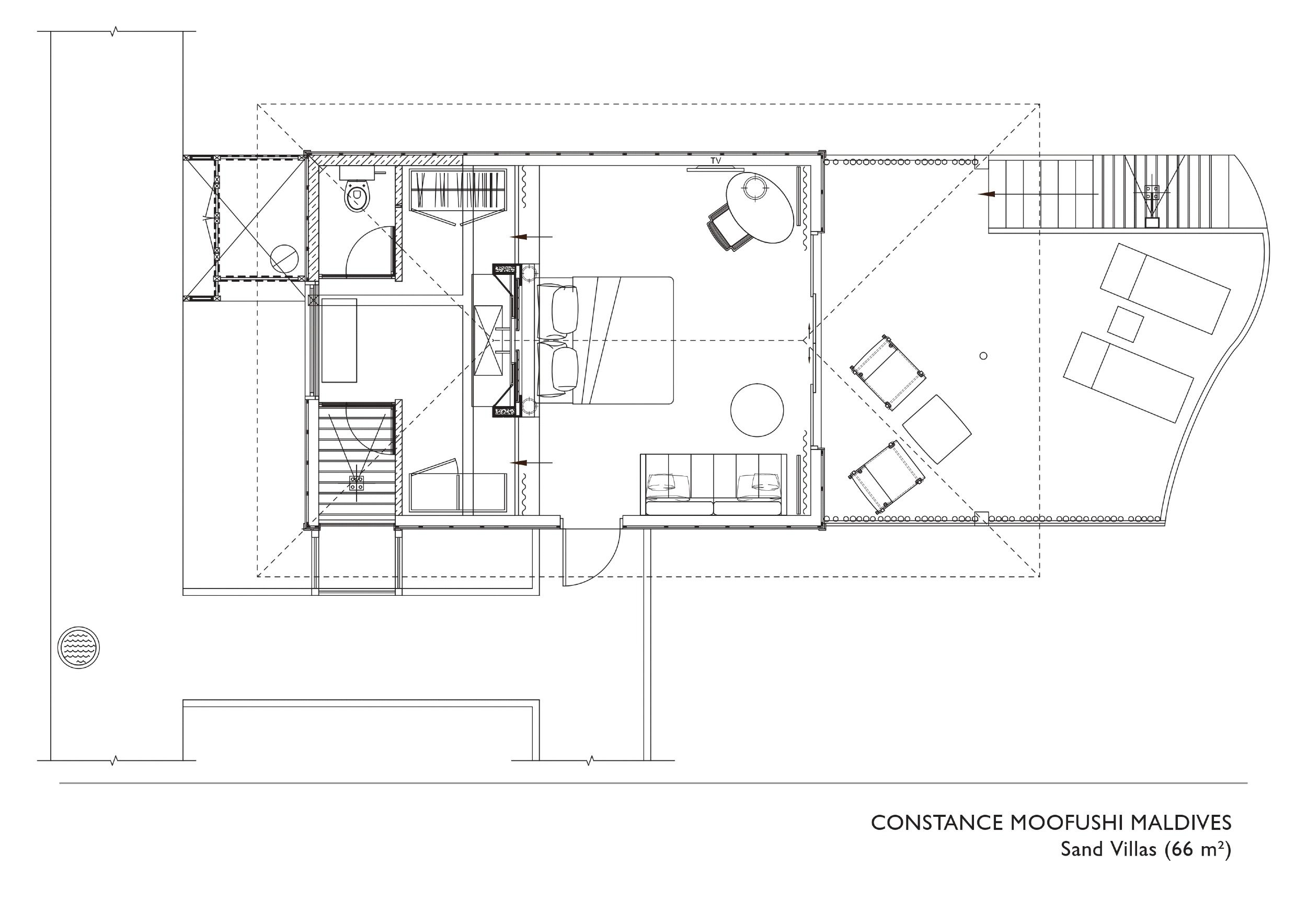 Constance Moofushi - Sand Villa - Floor Plan