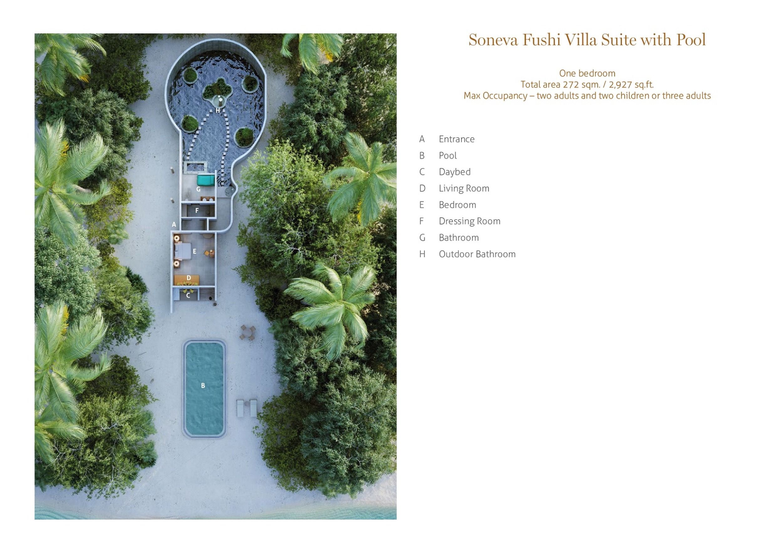 Soneva Fushi Maldives - Soneva Fushi Villa Suite with Pool - Floor Plan