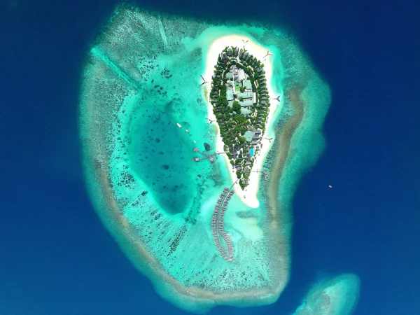 Cora Cora Resort Maldives Island Areial View Photo