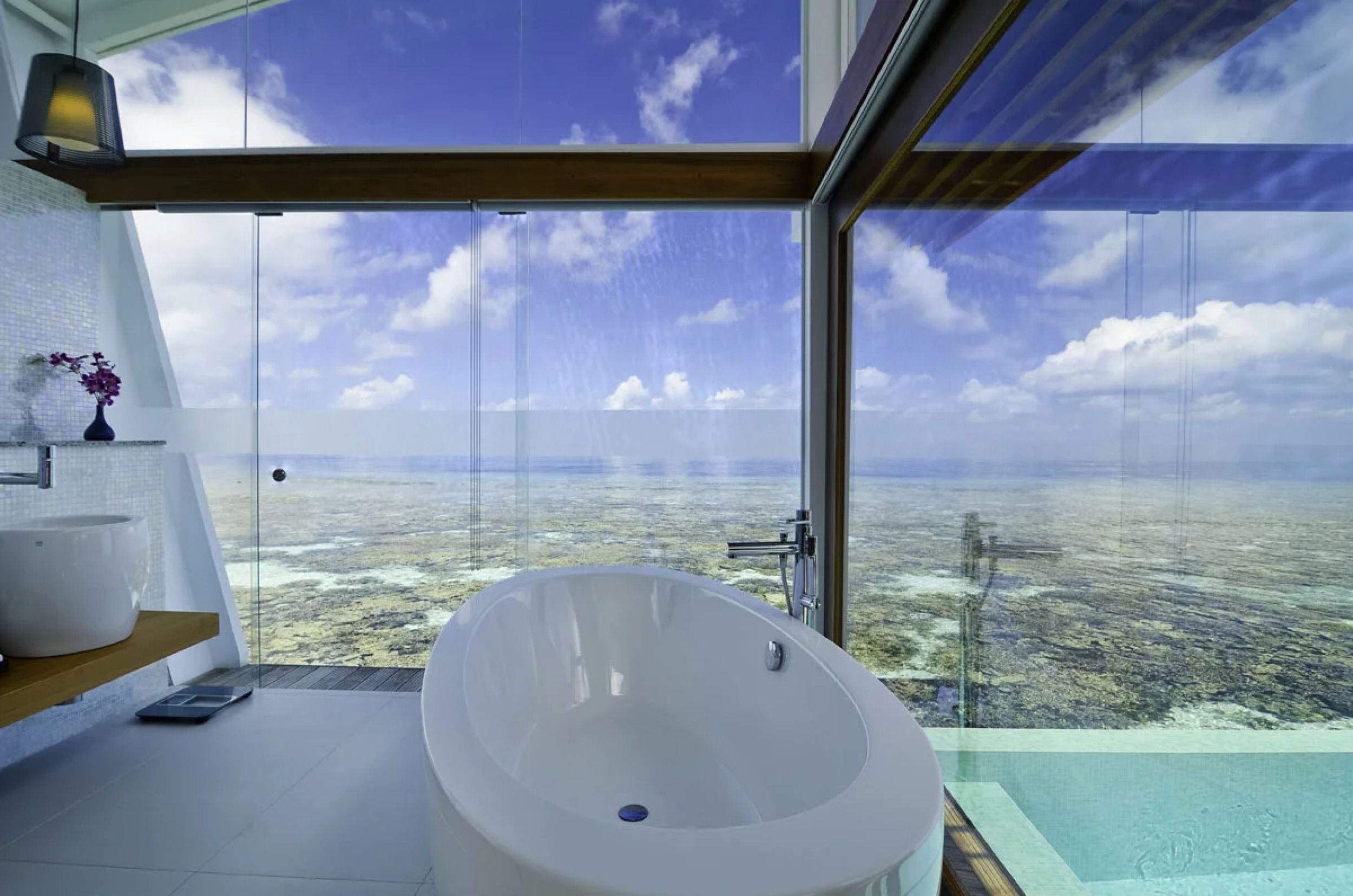 Ocean Pool Villa - bathroom - Kandolhu Maldives