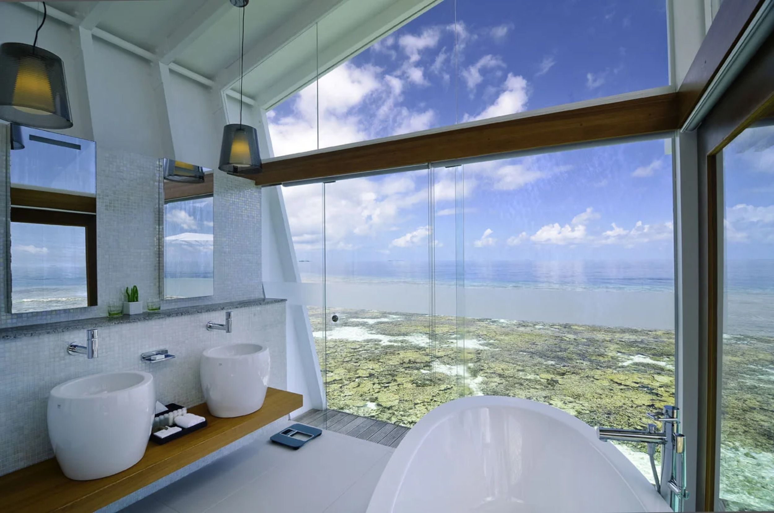 Ocean Pool Villa - bathroom - Kandolhu Maldives
