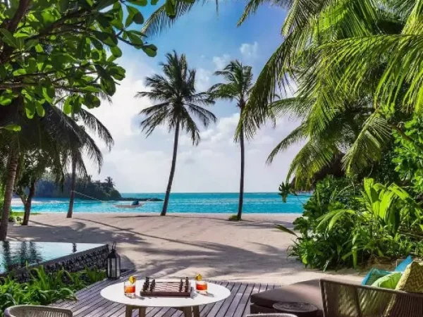 One&Only Reethi Rah Beach Villa with Pool Outdoor Terrace