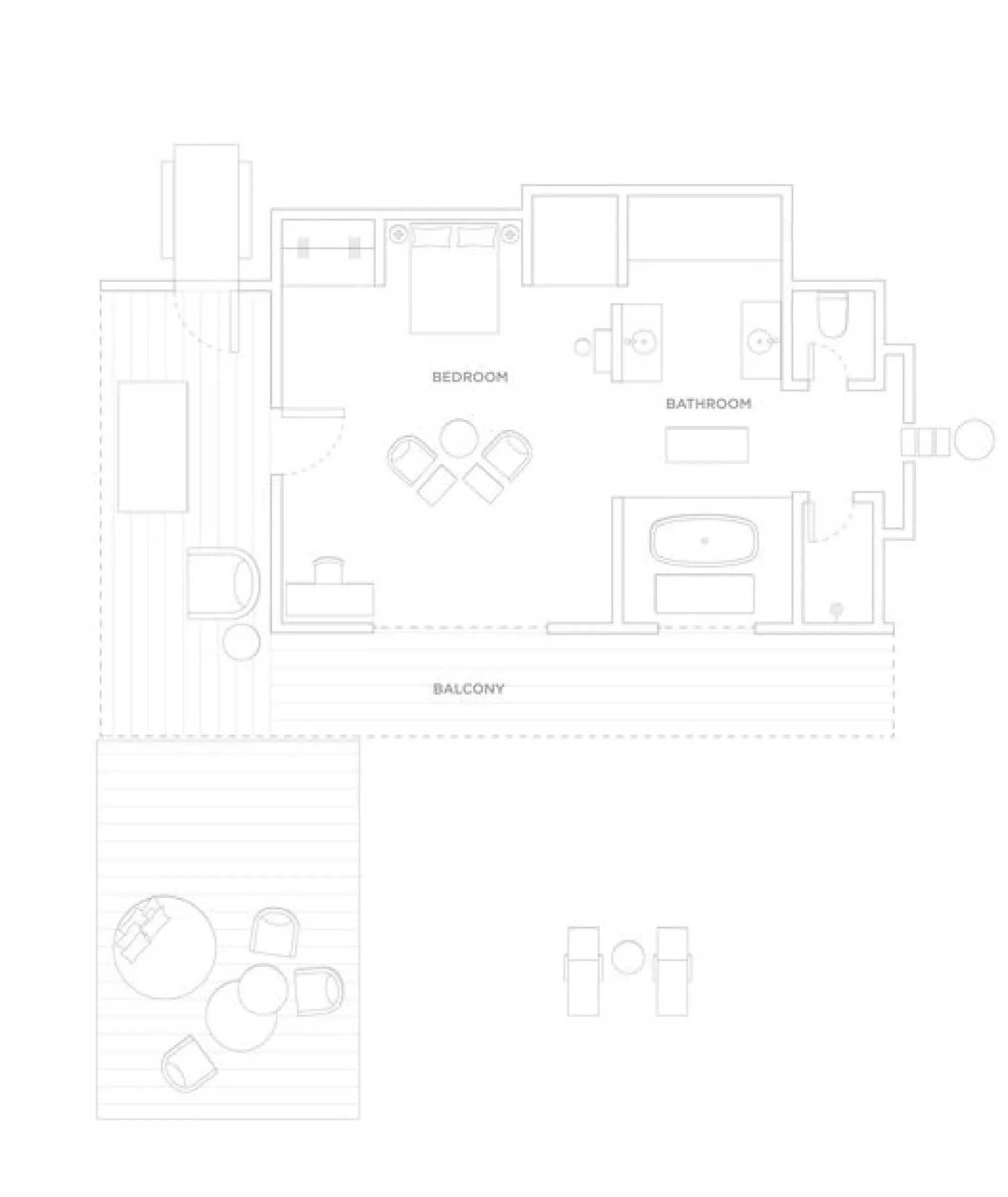 One&Only Reethi Rah Beach Villa Floor Plan