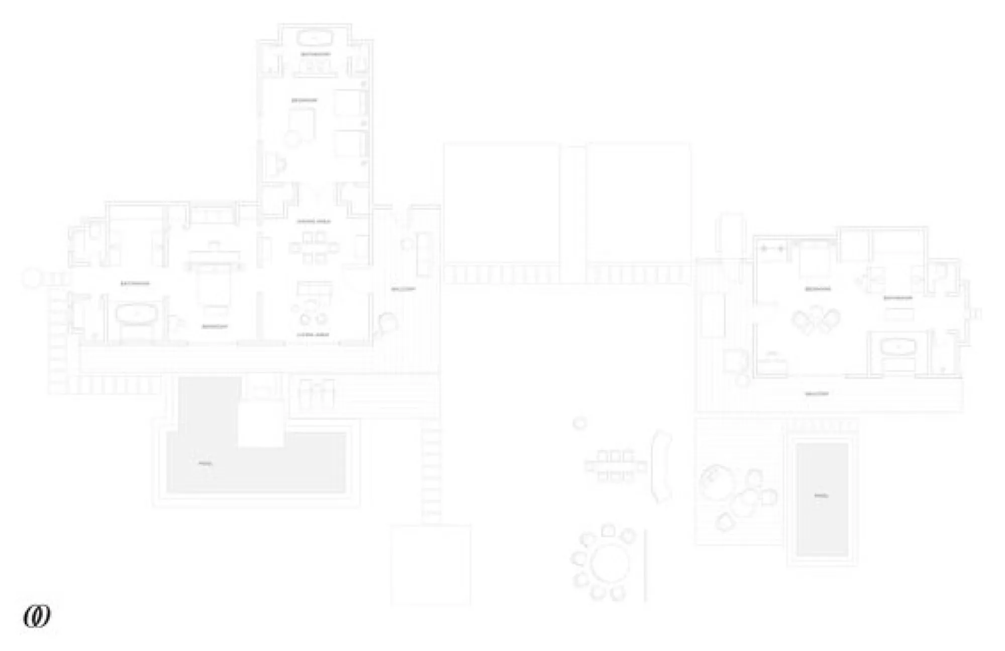 One&Only Reethi Rah Grand Sunset Residence with Two Pools Floor Plan