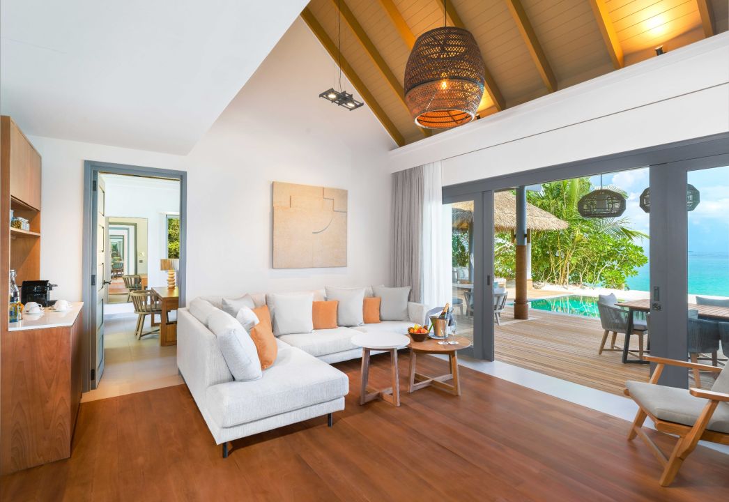 Four Bedroom Beach Pool Residence Living Room
