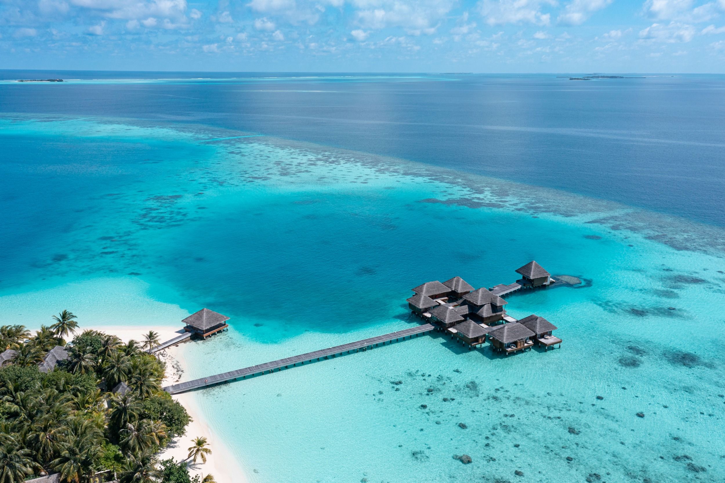 Huvafen Fushi Ocean Pavillion Drone Photo