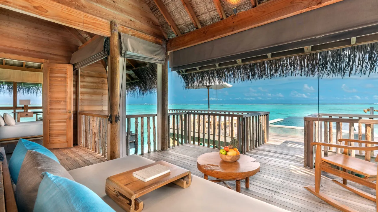 Living room Villa Suite with Pool Gili Lankanfushi Maldives