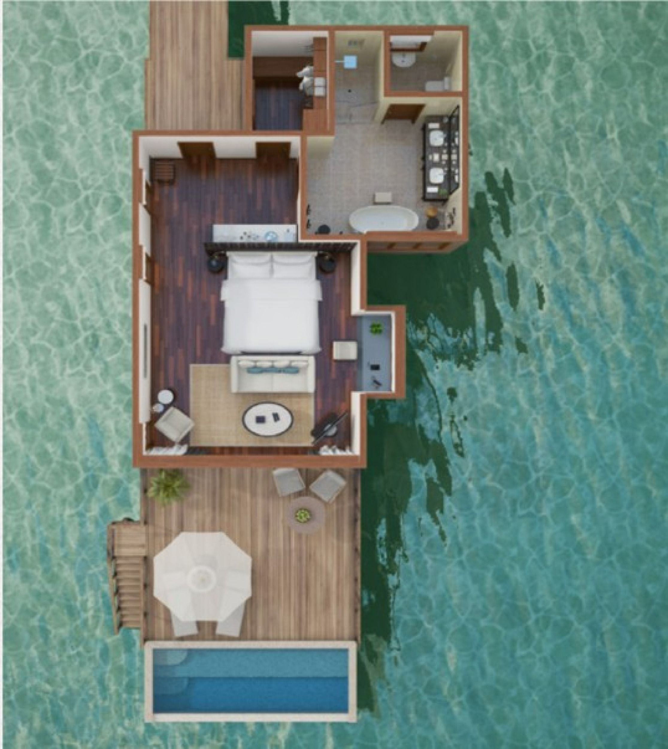 Conrad Maldives Rangali Island - Sunset Water Villa with Pool