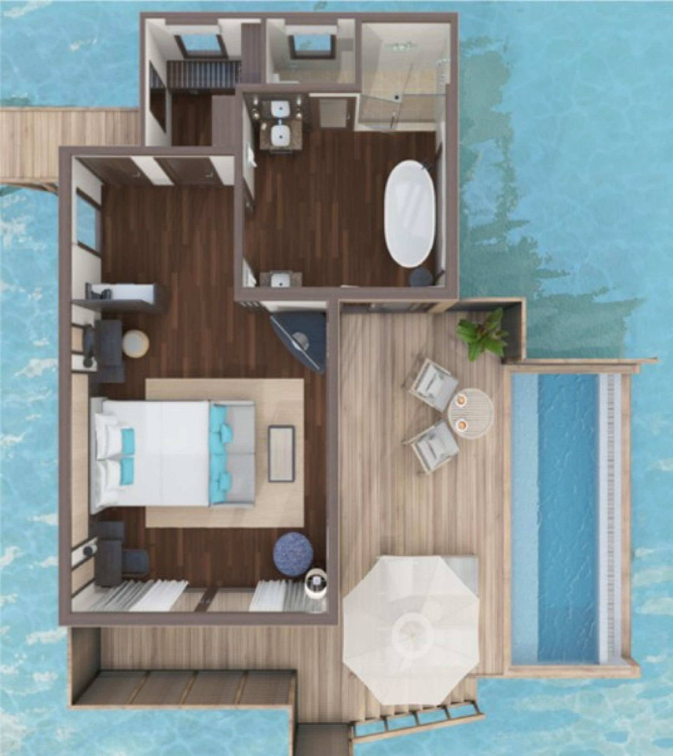 Conrad Maldives Rangali Island - Deluxe Water Villa with Pool