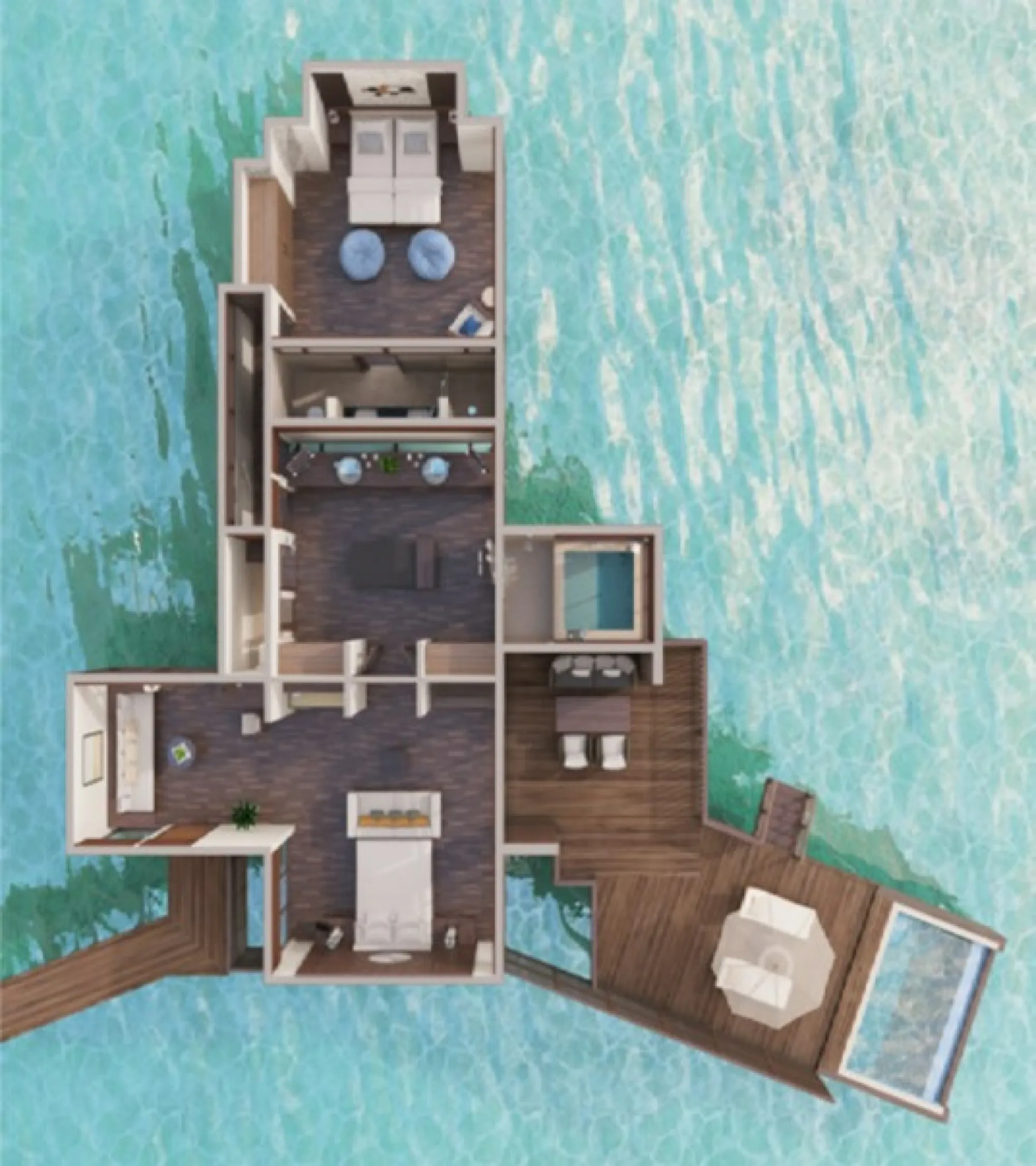 Conrad Maldives Rangali Island - Two Bedroom Grand Water Villa with Pool
