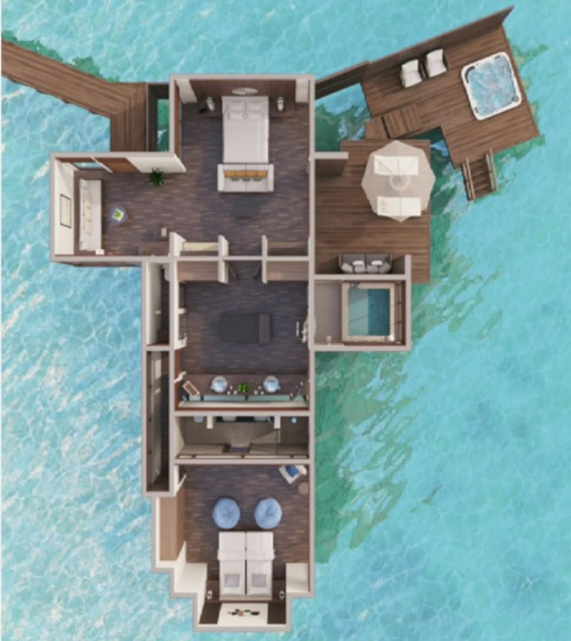 Conrad Maldives Rangali Island - Two Bedroom Grand Water Villa