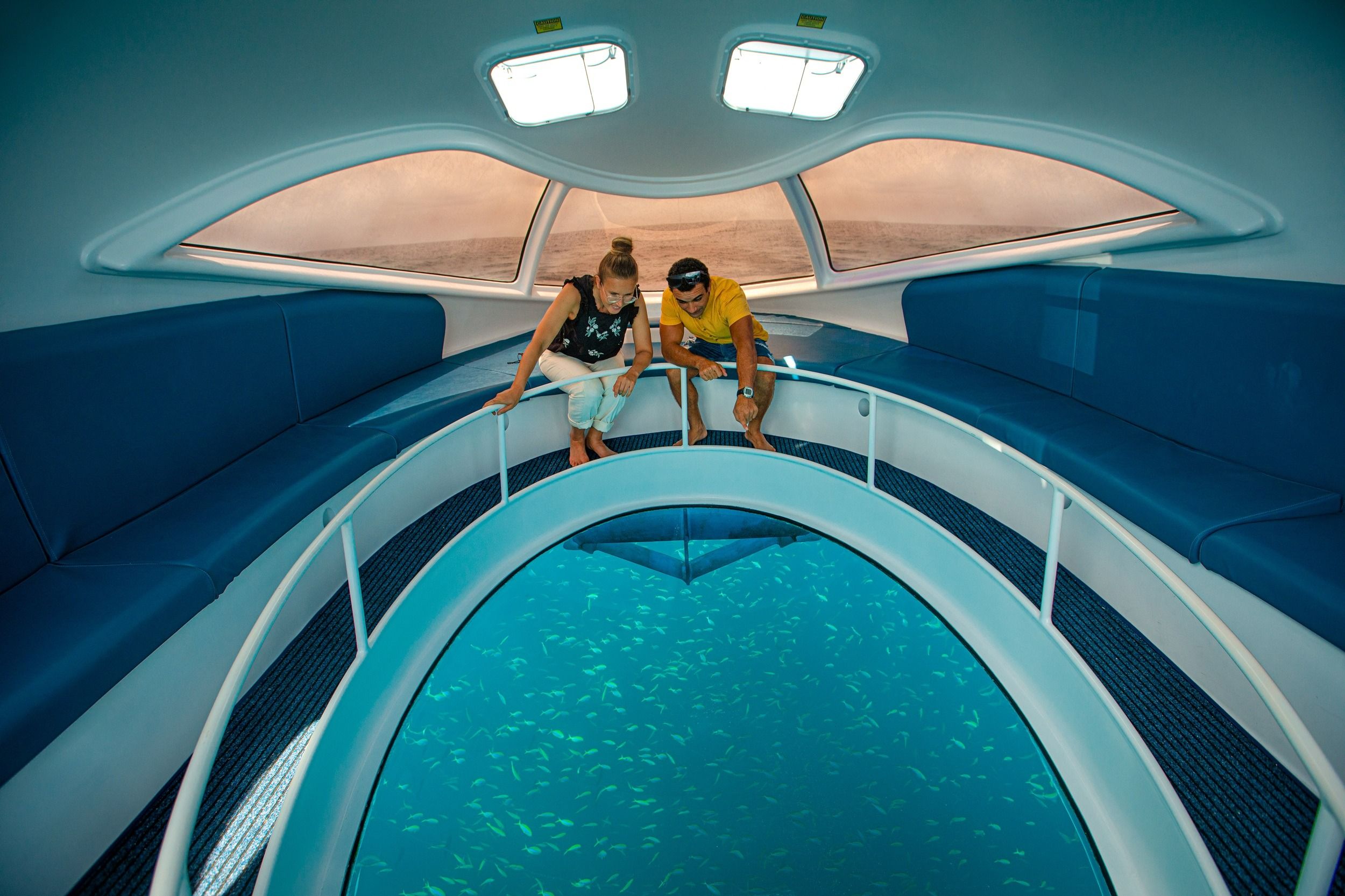 Conrad Maldives Glass Bottom Boat 