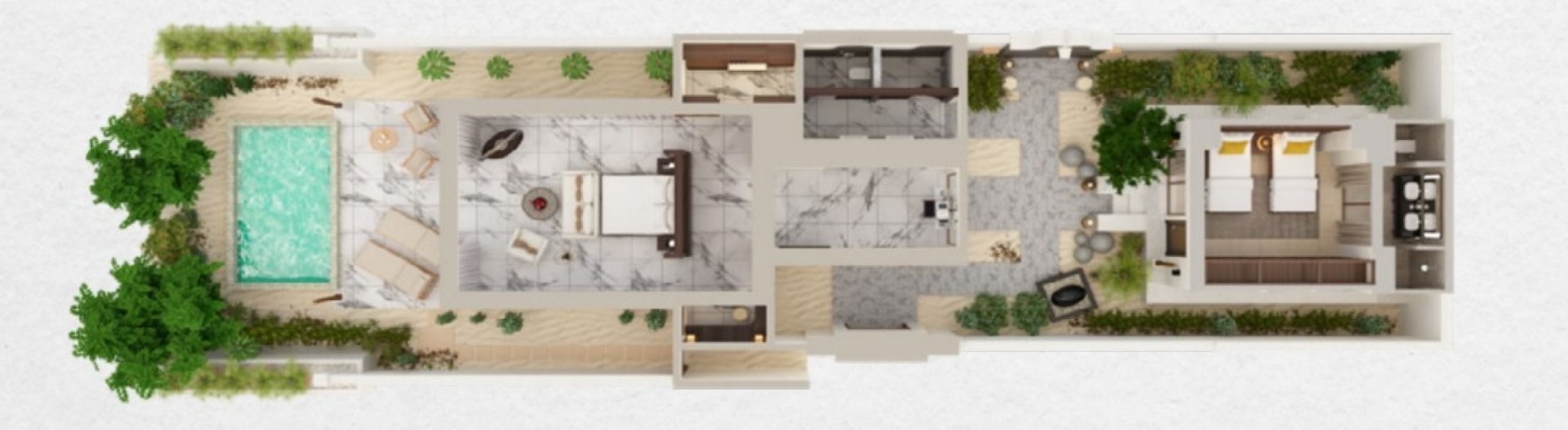 Conrad Maldives Rangali Island - Two Bedroom Deluxe Beach Villa with Pool
