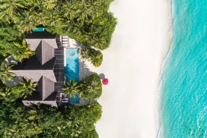 Three Bedroom Beach Pool Pavilion Areial View