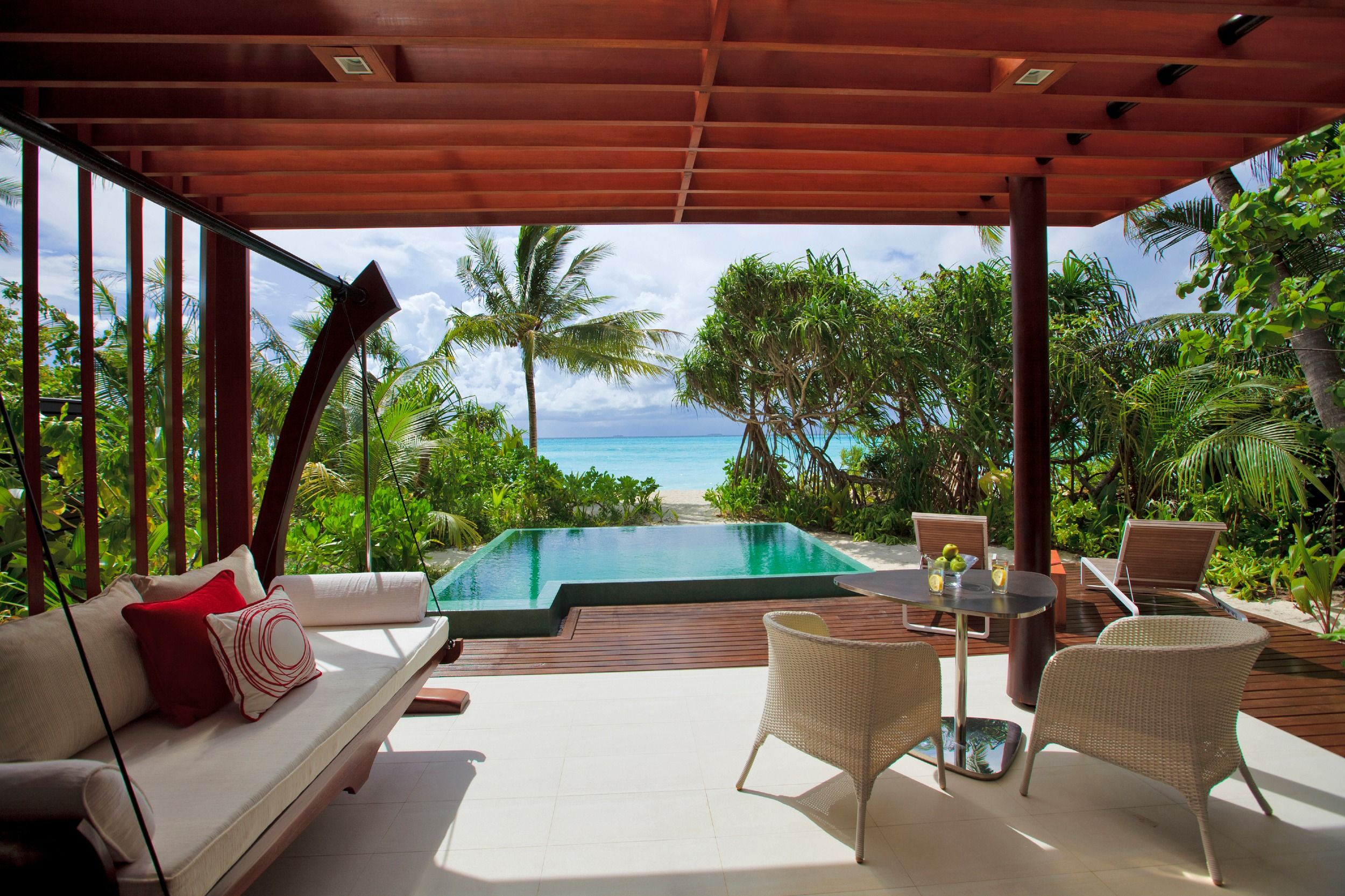A Deluxe Beach Pool Villa Outside Terrace Chill Area 
