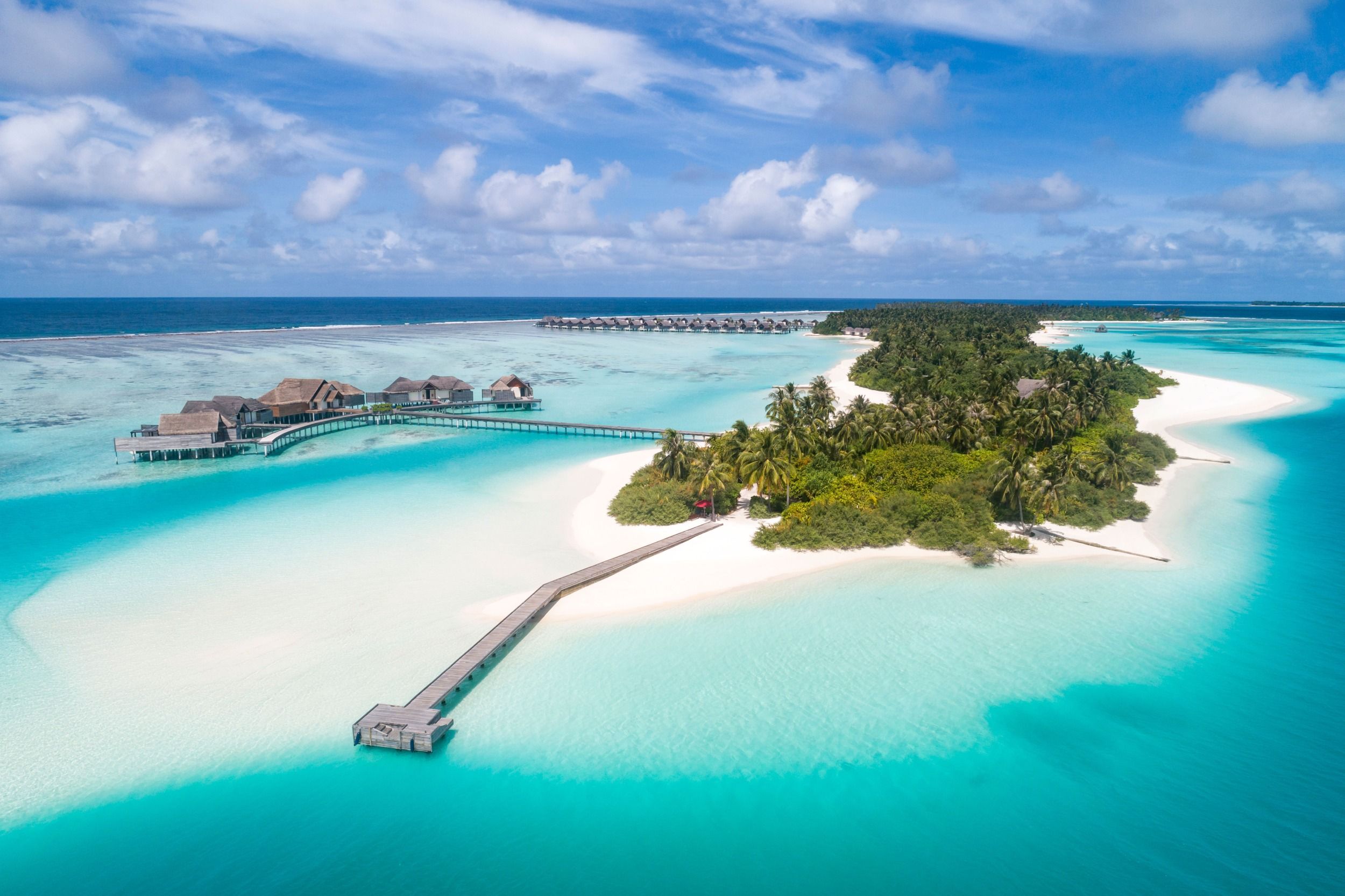 Aerial view of Chill and Play Islands 