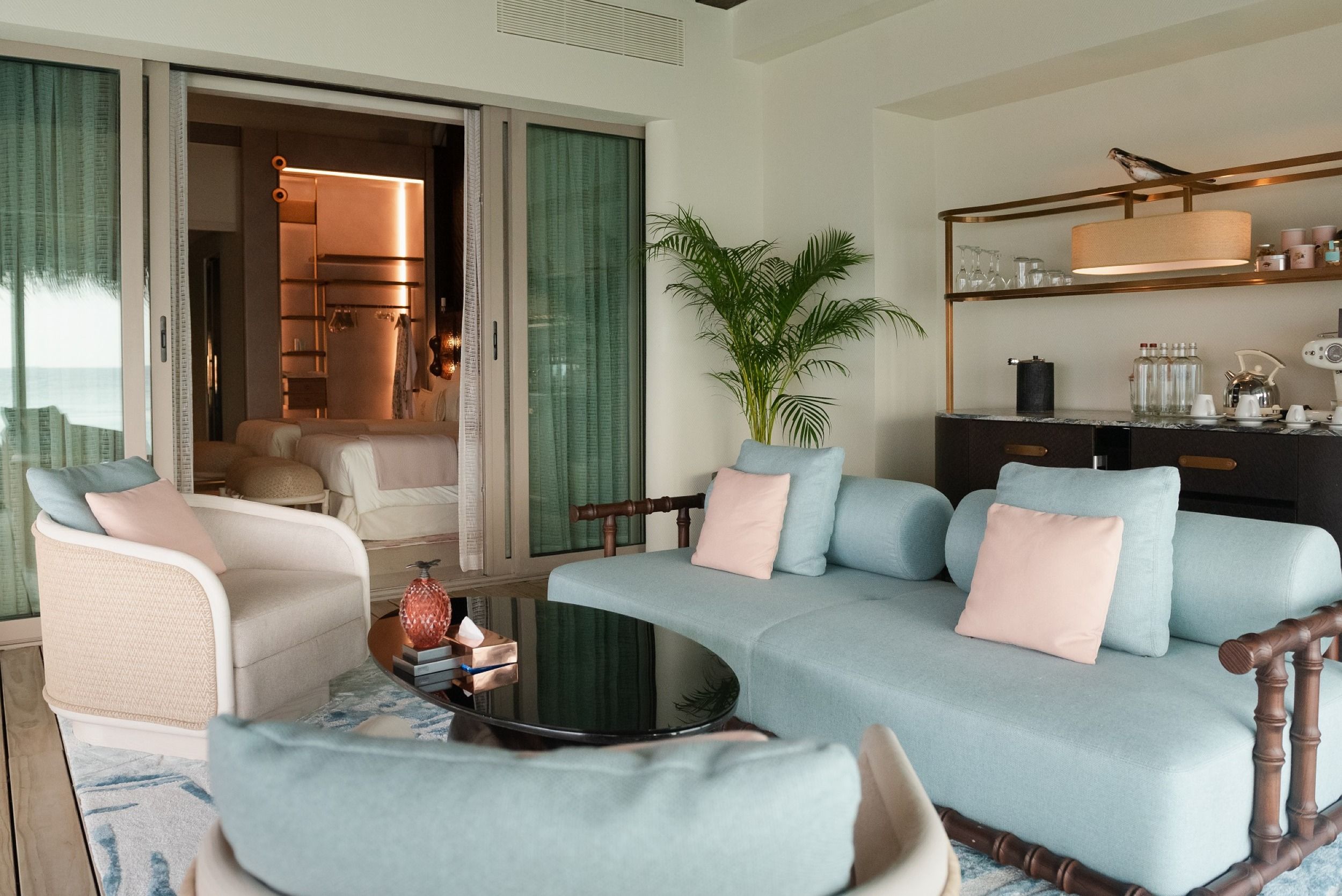 Living area - Two Bedroom Water Villa with Pool