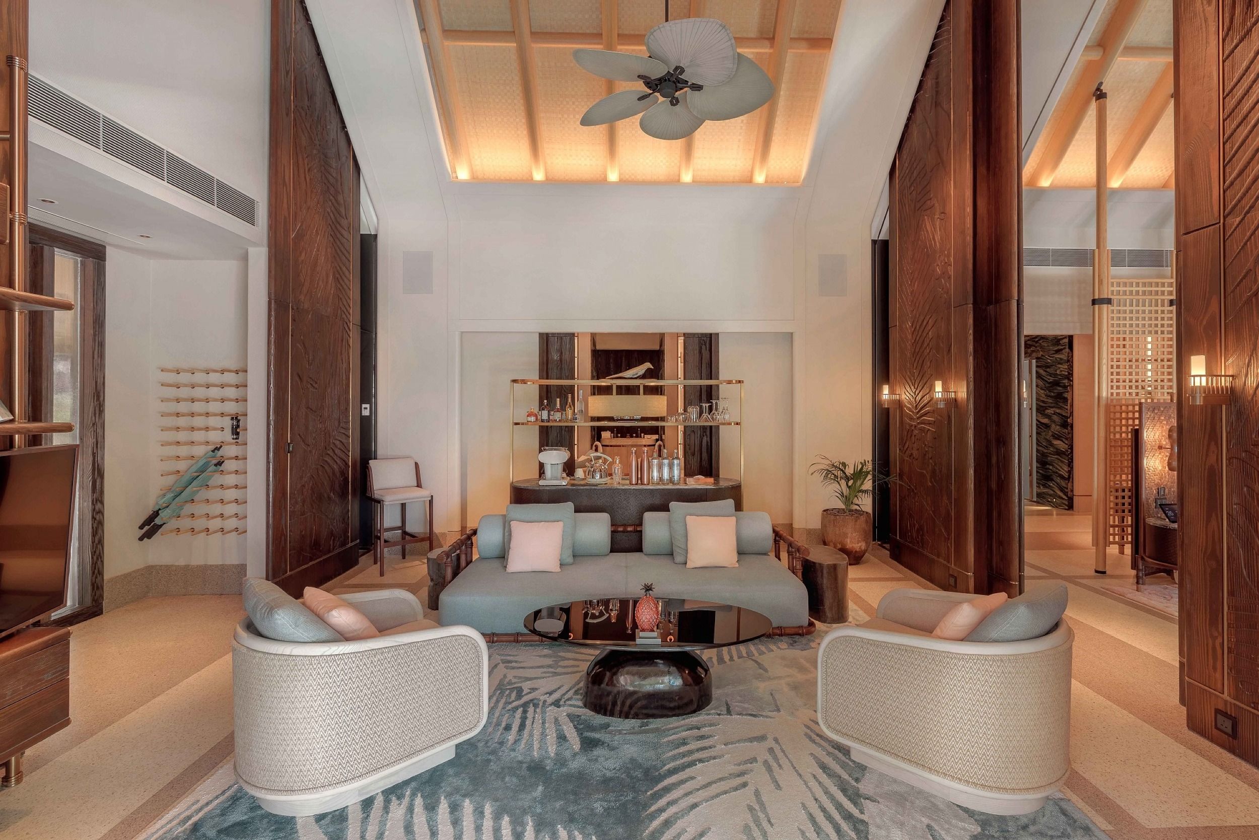 Two Bedroom Beach Villa Living Room 