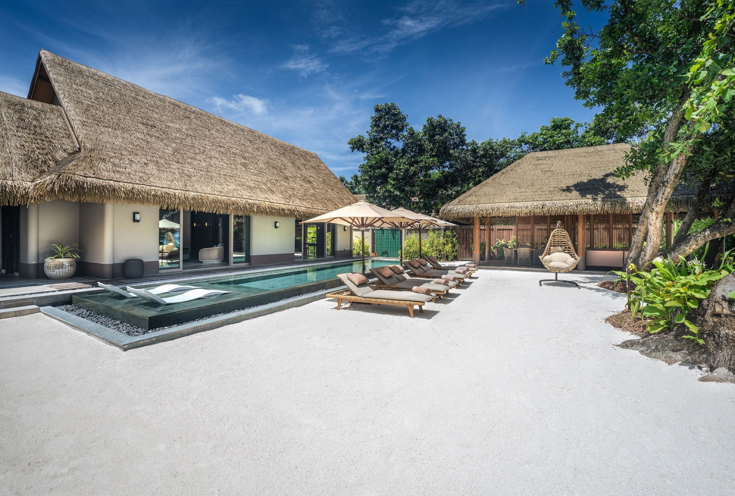 Exterior view of Three Bedroom Beach Residence with pool