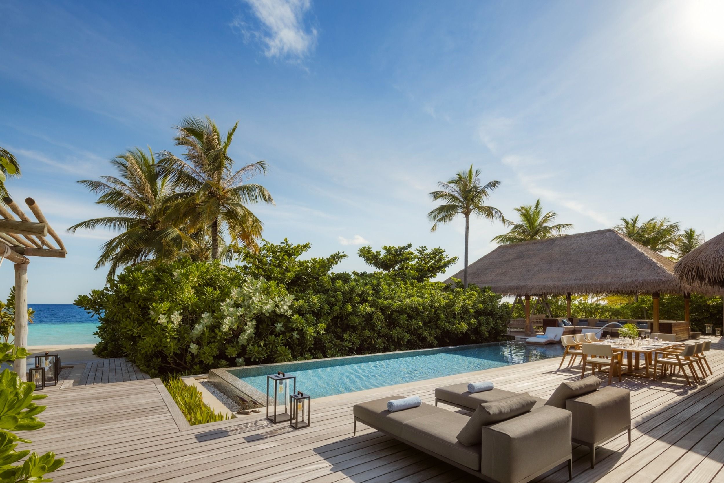 Waldorf Astoria Maldives Ithaafushi - Grand Beach Villa with Pool - Three Bedroom
