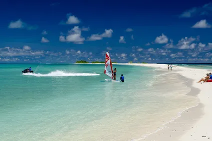 Seaside Finolhu Lagoon Villa Maldives beach view"