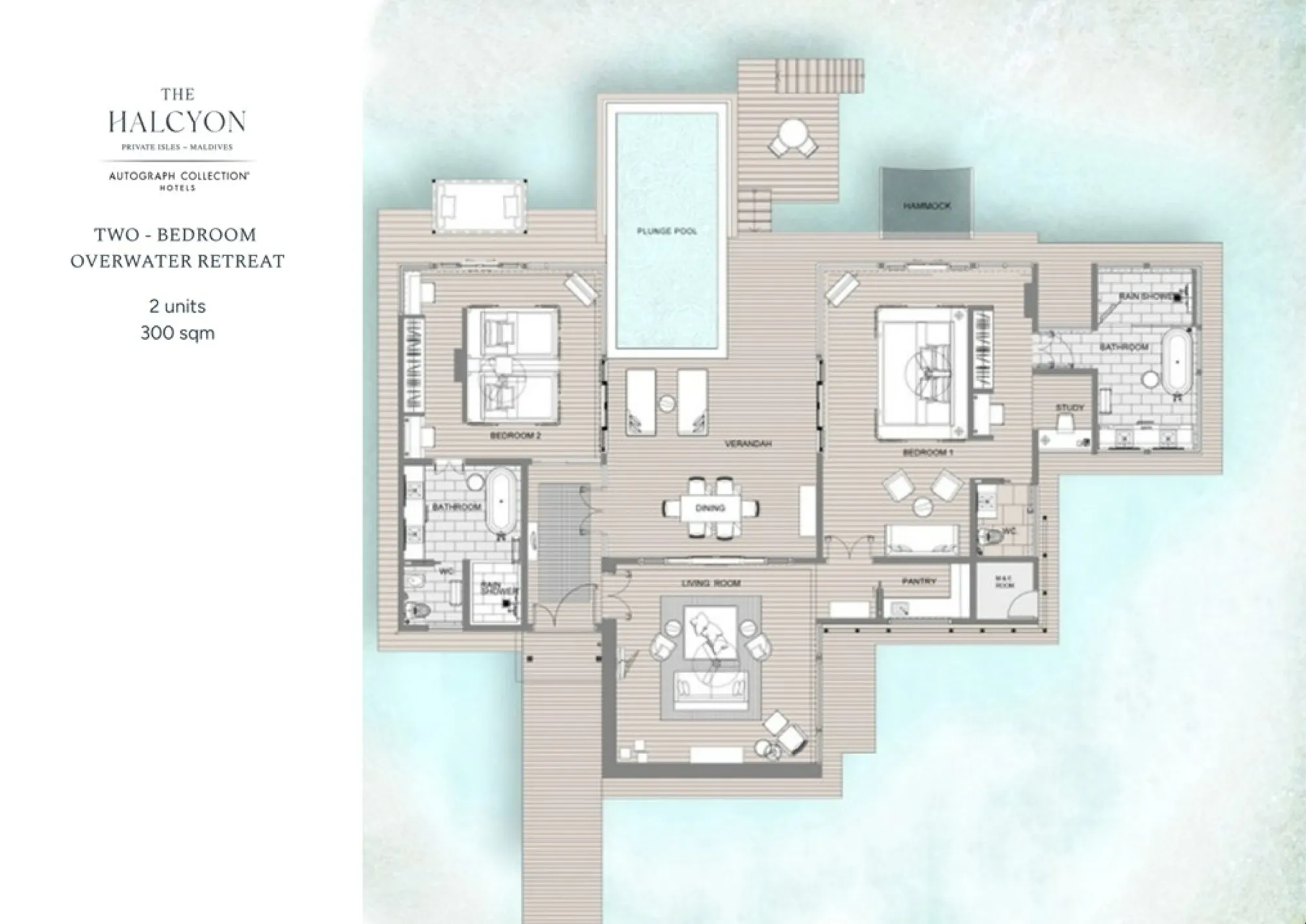Two Bedroom Overwater Retreat - Horizon Overwater Retreat