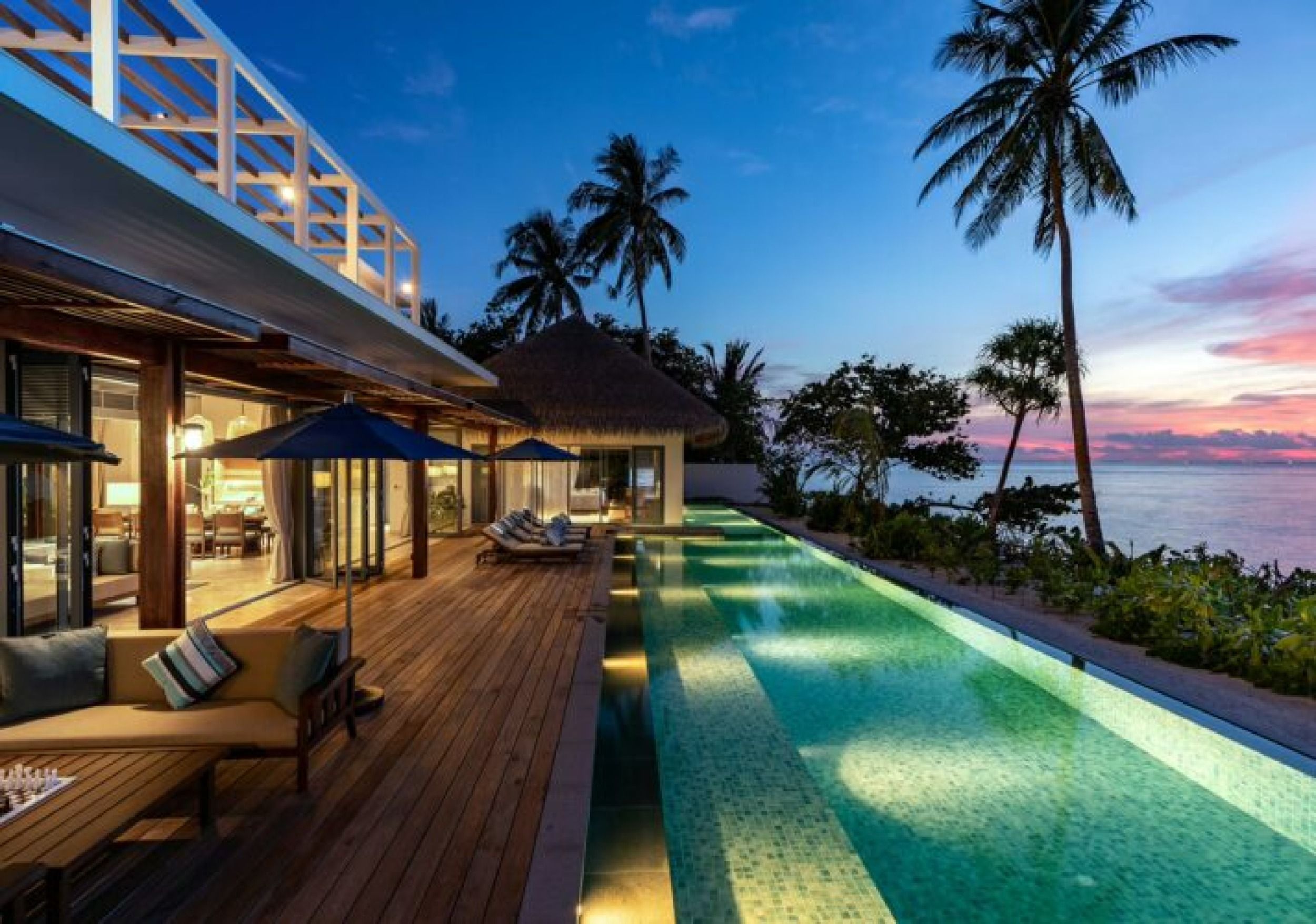 Pool at Dusk