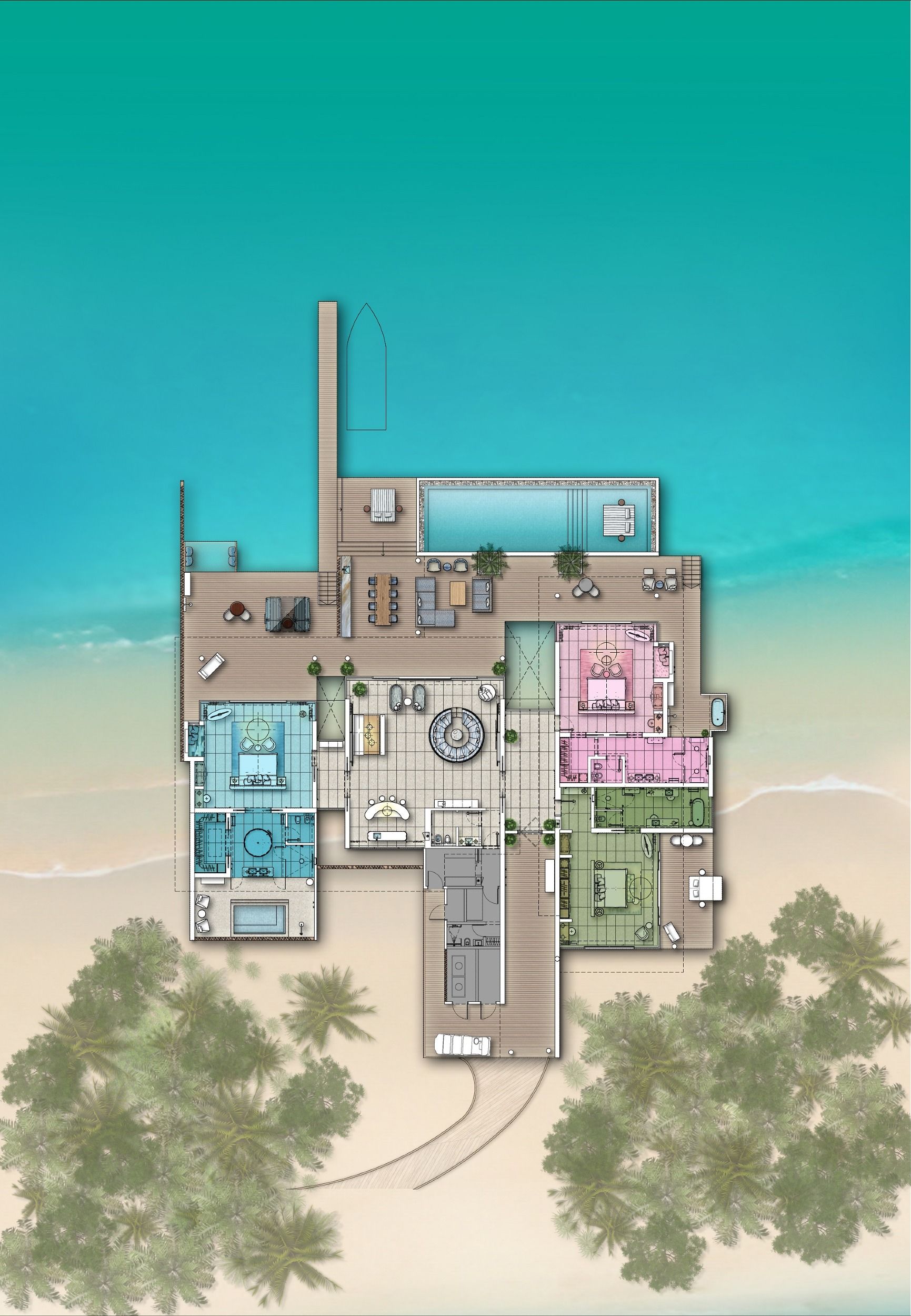 Three Bedroom Over Water Residence (Nowhere) - Here Baa Atoll Maldives