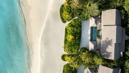 Two-Bedroom Beach Pool Villa Aerial