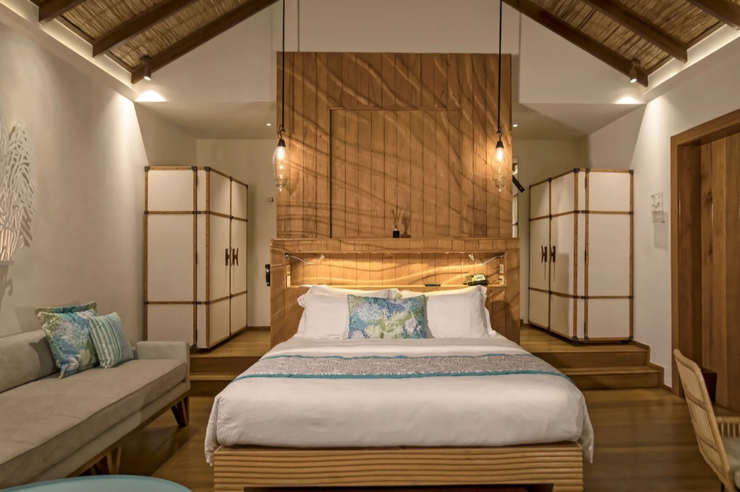 sand villa bedroom