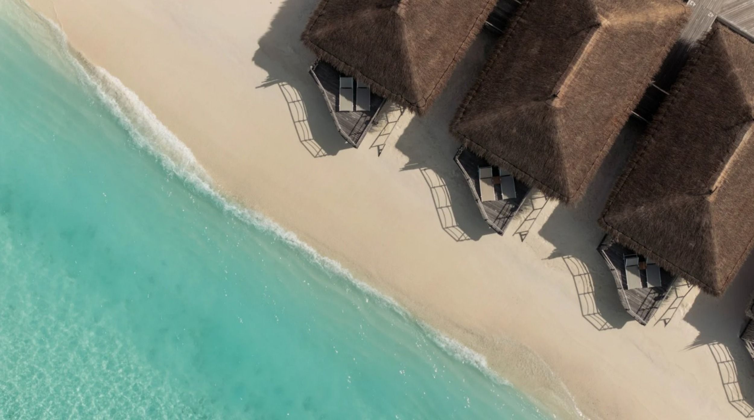 overview of sand villa from above
