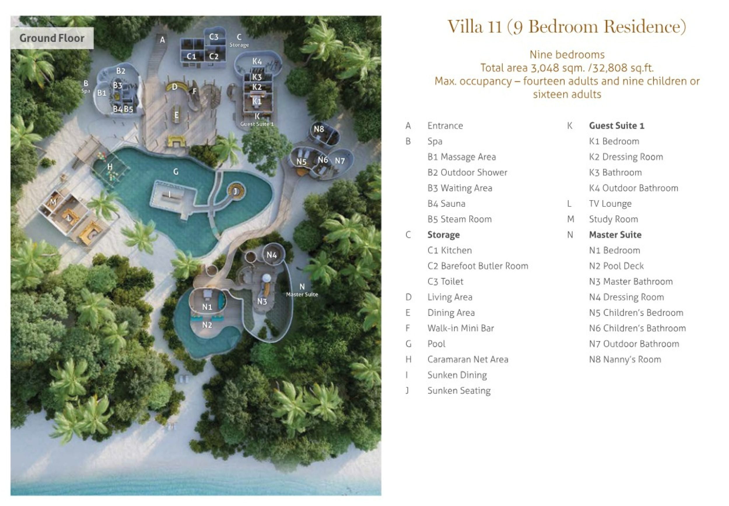 Soneva Fushi - 9 Bedroom Residence with Pool