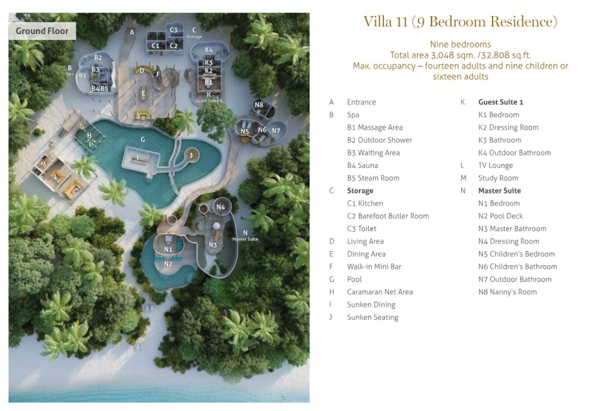 Soneva Fushi - 9 Bedroom Residence with Pool