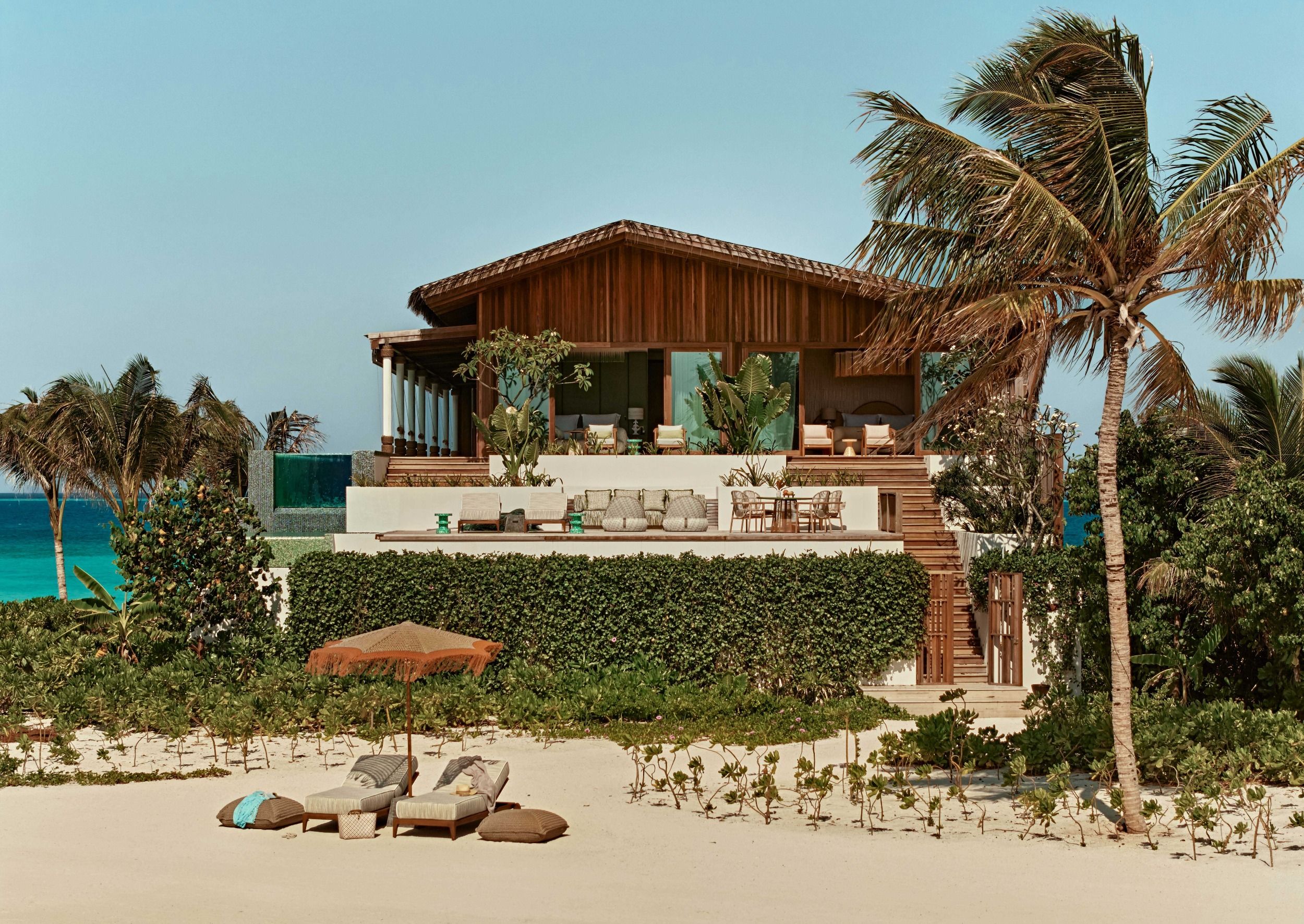 Exterior view of four-bedroom residence